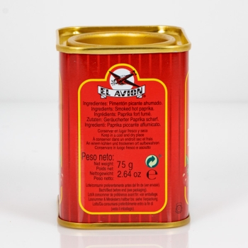 Pimenton Picante Ahumado 75g Scharfes Paprika-Pulver geräuchert